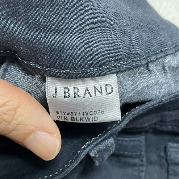 J Brand Skinny Jeans Jegging Women Size 24 Blue Patch Patchwork Quilt Moto Biker - Picture 9 of 11